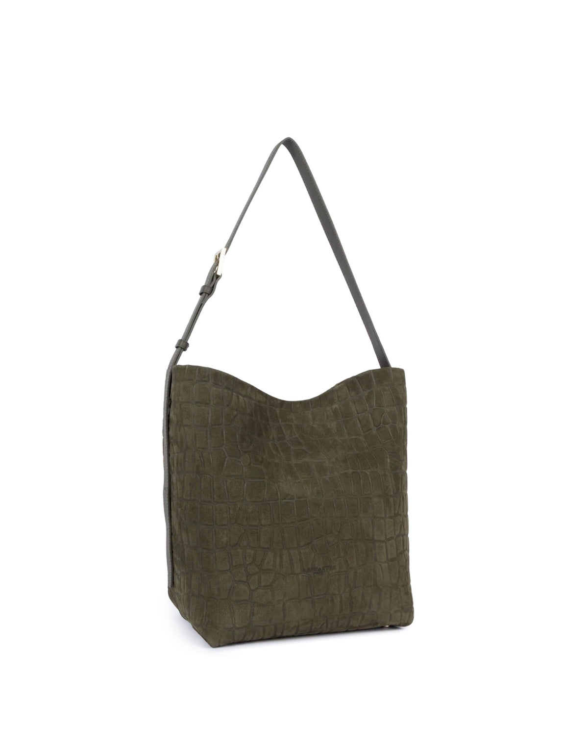 LANCASTER Borsa a Secchiello Suède Exo Kaki