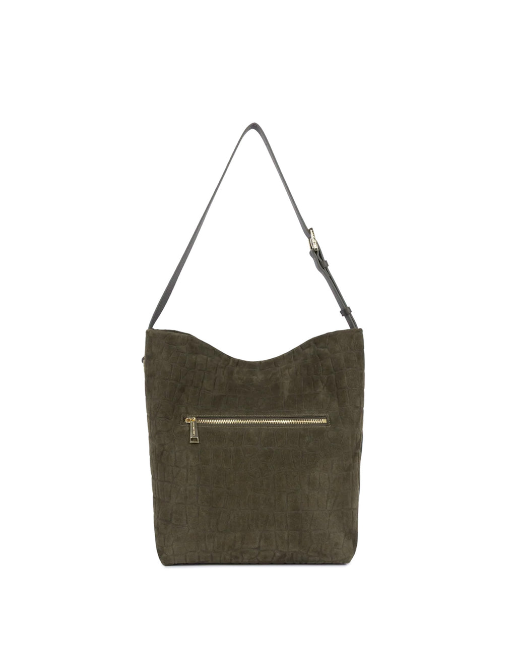 LANCASTER Borsa a Secchiello Suède Exo Kaki