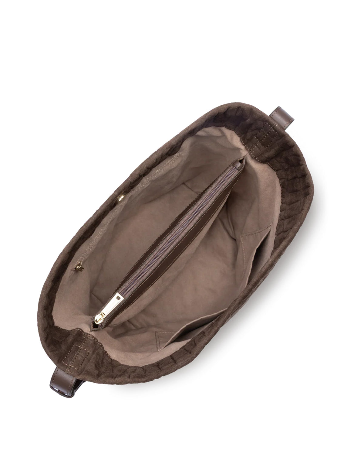 LANCASTER Borsa a Secchiello Suède Exo Marron