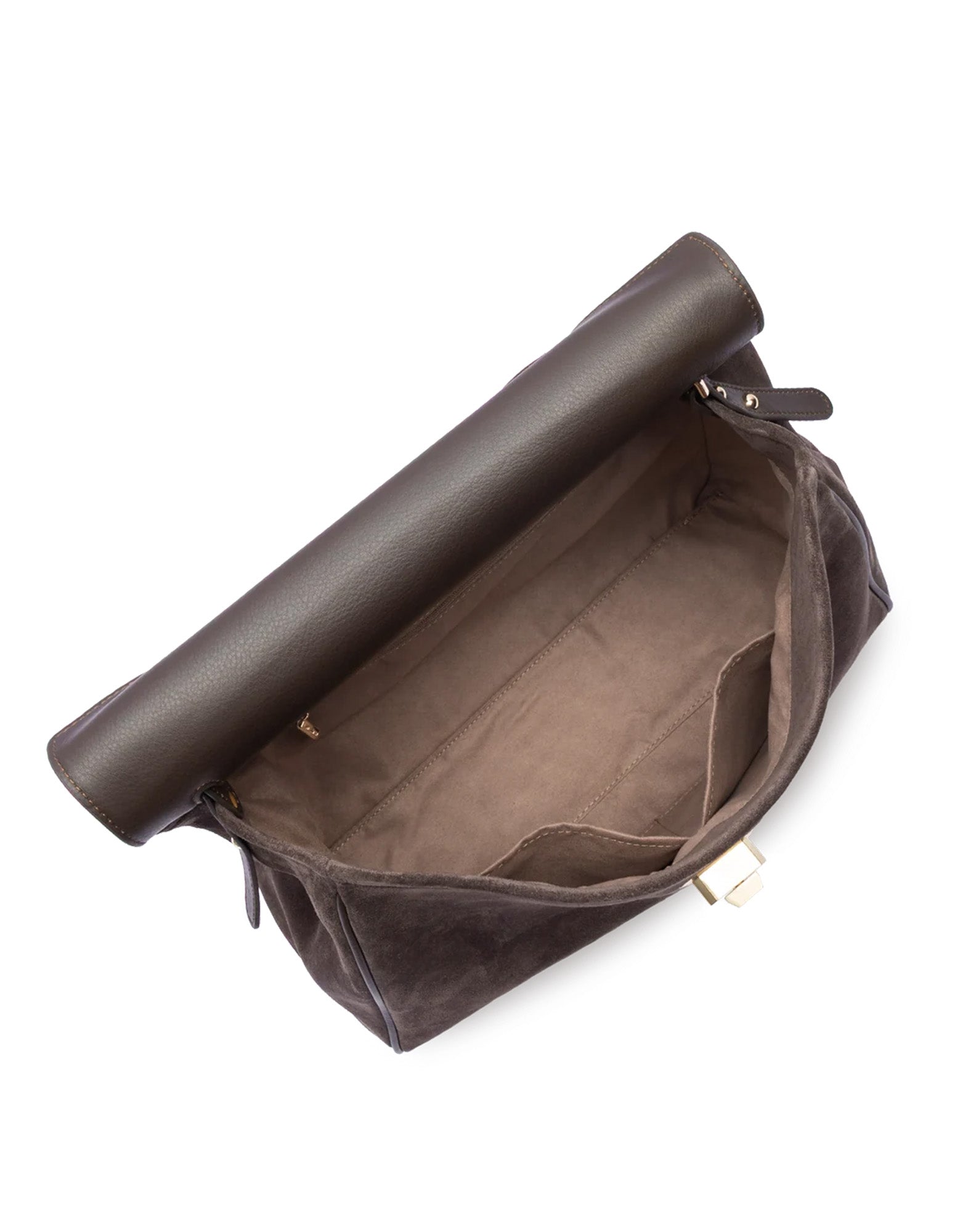 LANCASTER Suède Grace Borsa Shopping a Spalla Marron