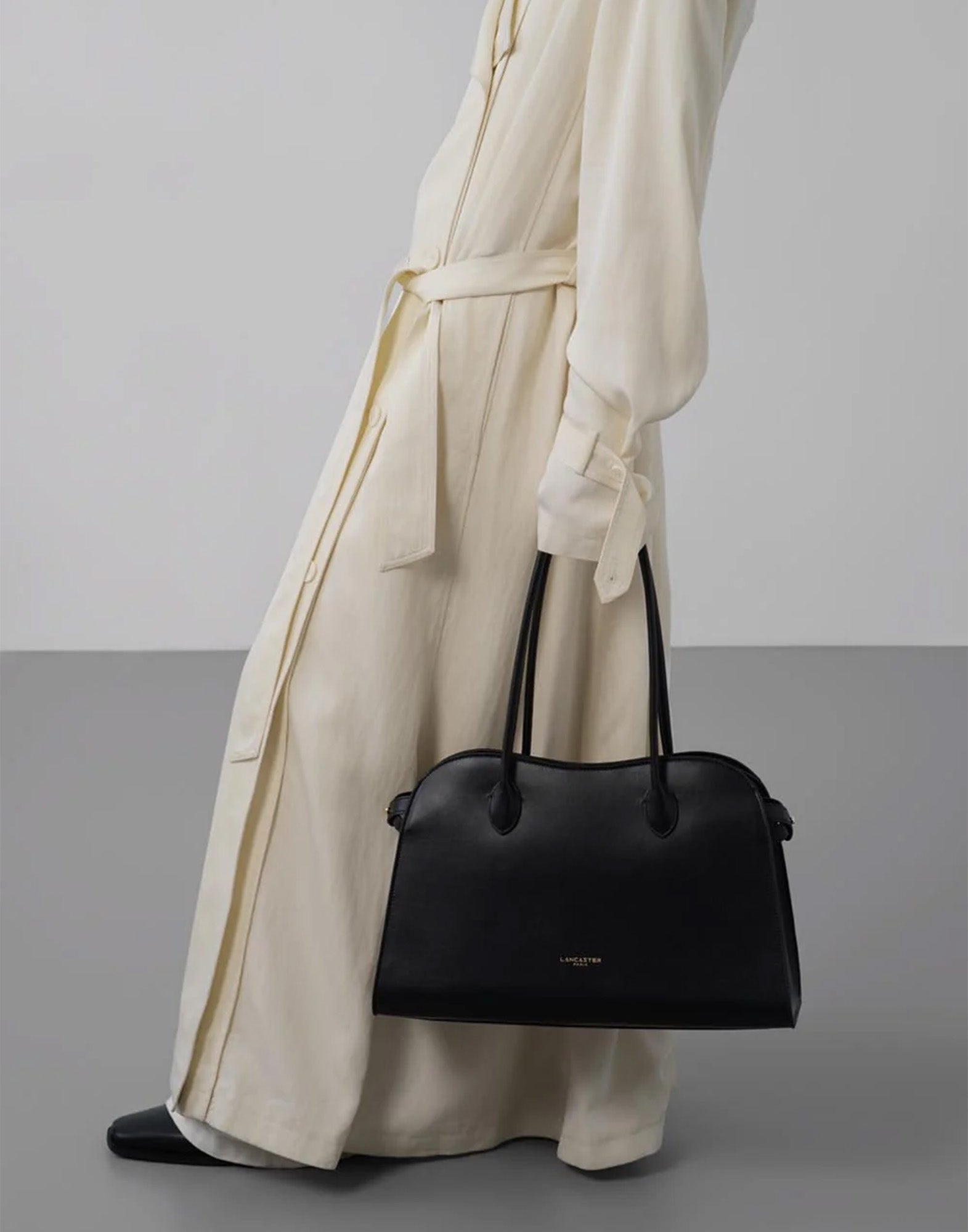 LANCASTER Borsa Grande a Spalla Donna Hopper Noir