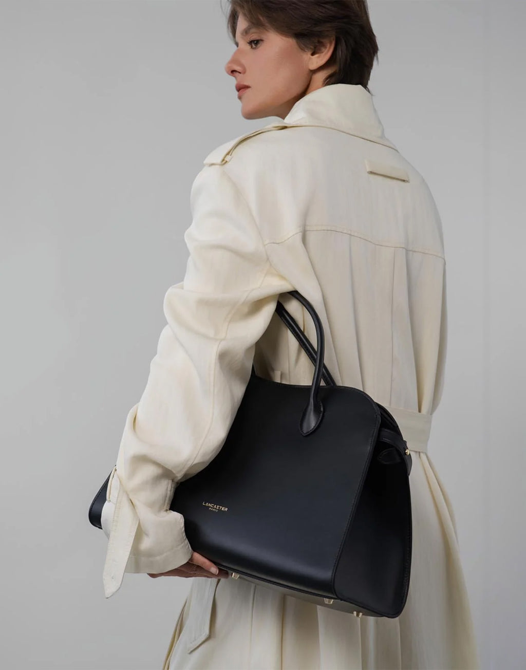 LANCASTER Borsa Grande a Spalla Donna Hopper Noir