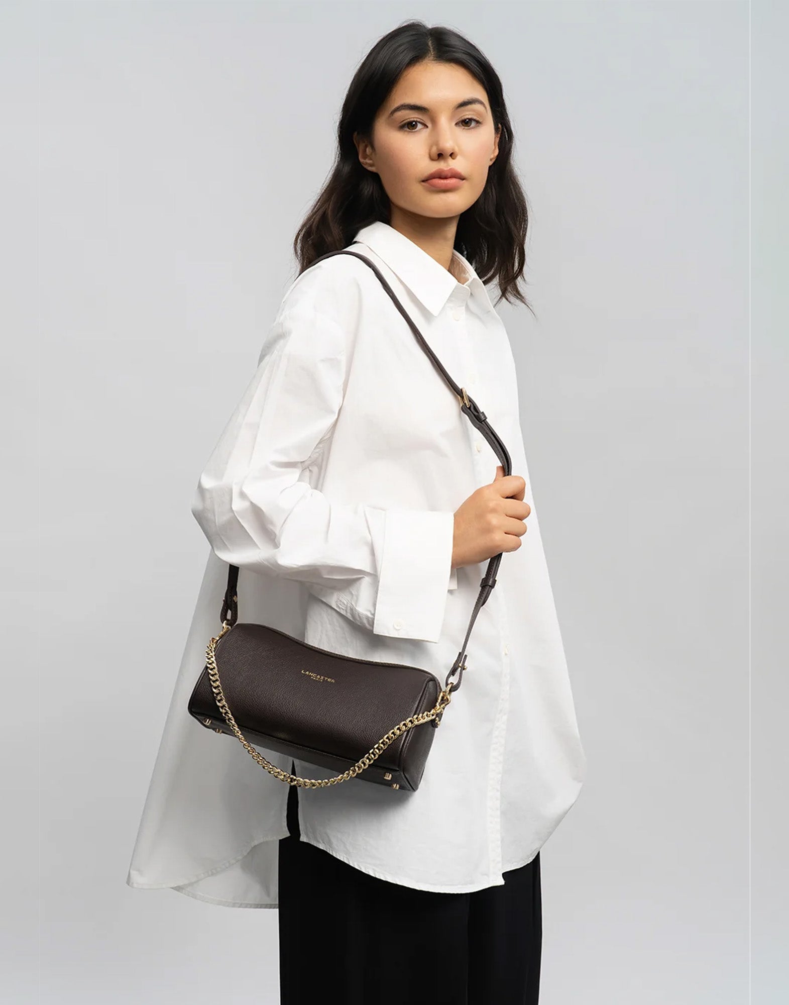 LANCASTER Borsa a Tracolla Milano Ana Marron Foncè