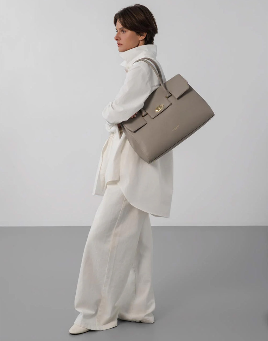LANCASTER Milano Cosmos Borsa Grande a Spalla Mastic