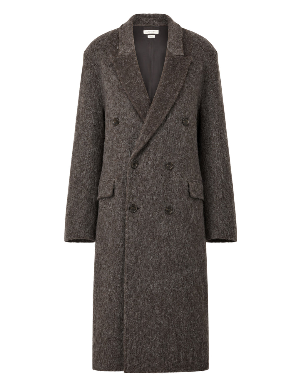 LAURENCE BRAS Cappotto Lord Doppiopetto Marrone Scuro