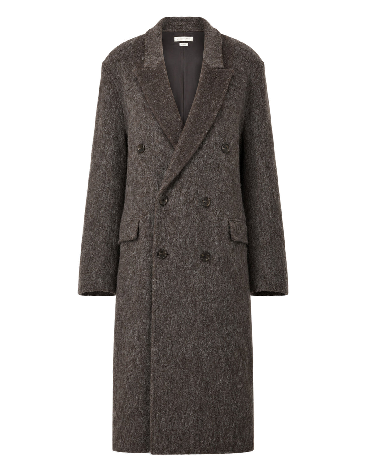 LAURENCE BRAS Cappotto Lord Doppiopetto Marrone Scuro