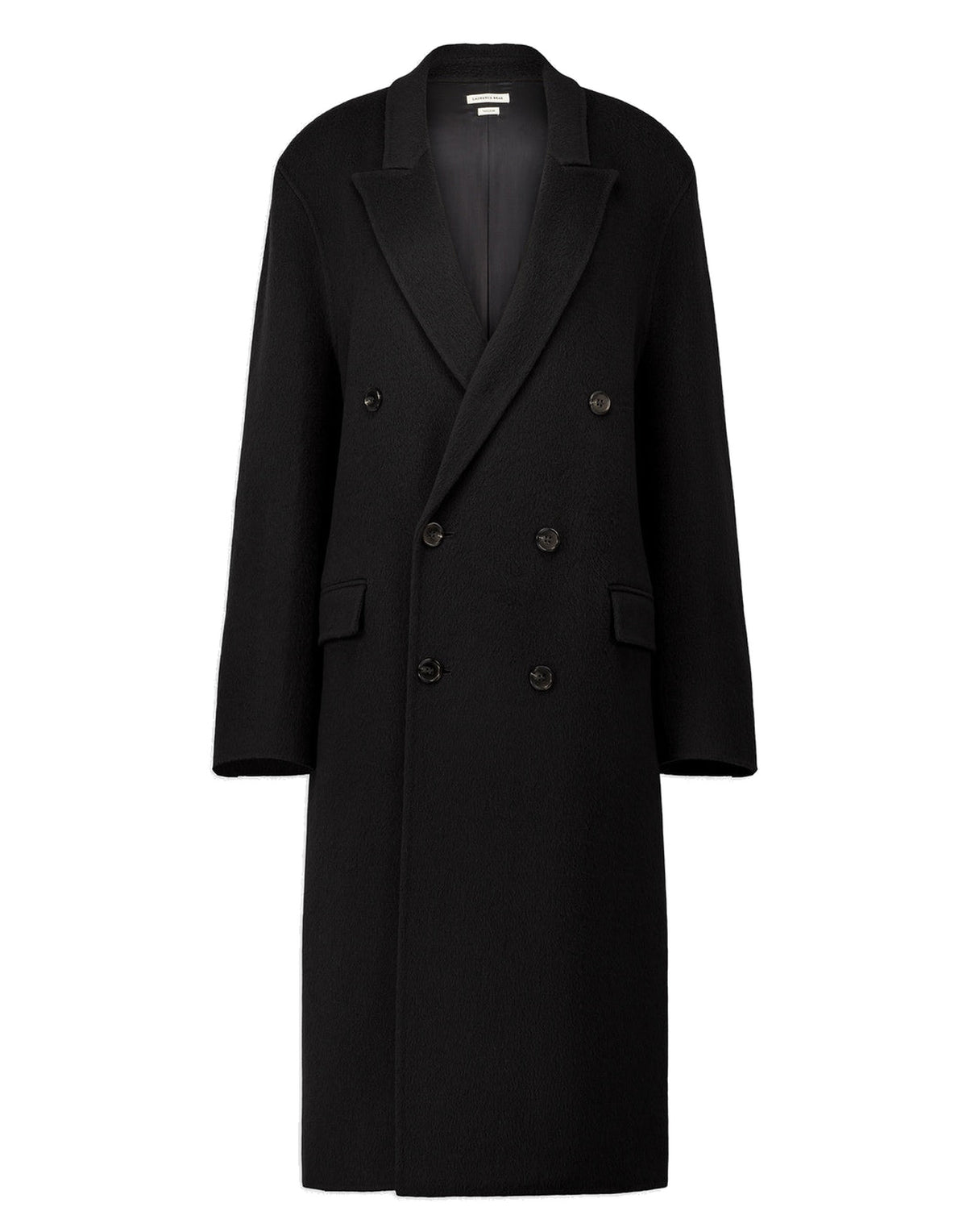 LAURENCE BRAS Cappotto Lord Doppiopetto Nero