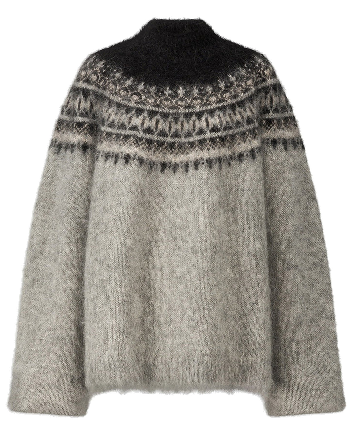 LAURENCE BRAS Maglione Carrure Jacquard Grigio