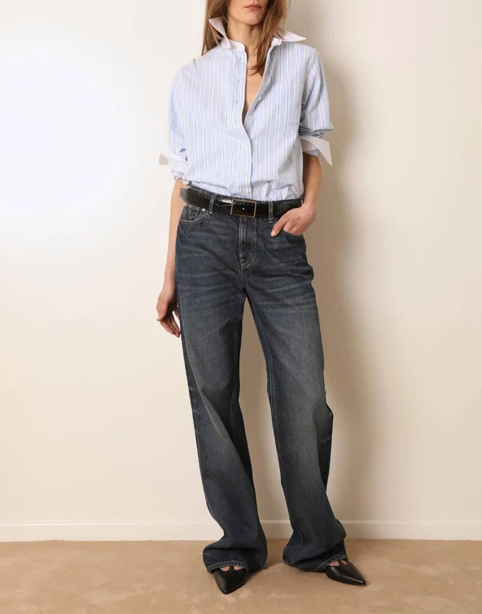LAURENCE BRAS Jeans Dritti a Vita Medio-Alta