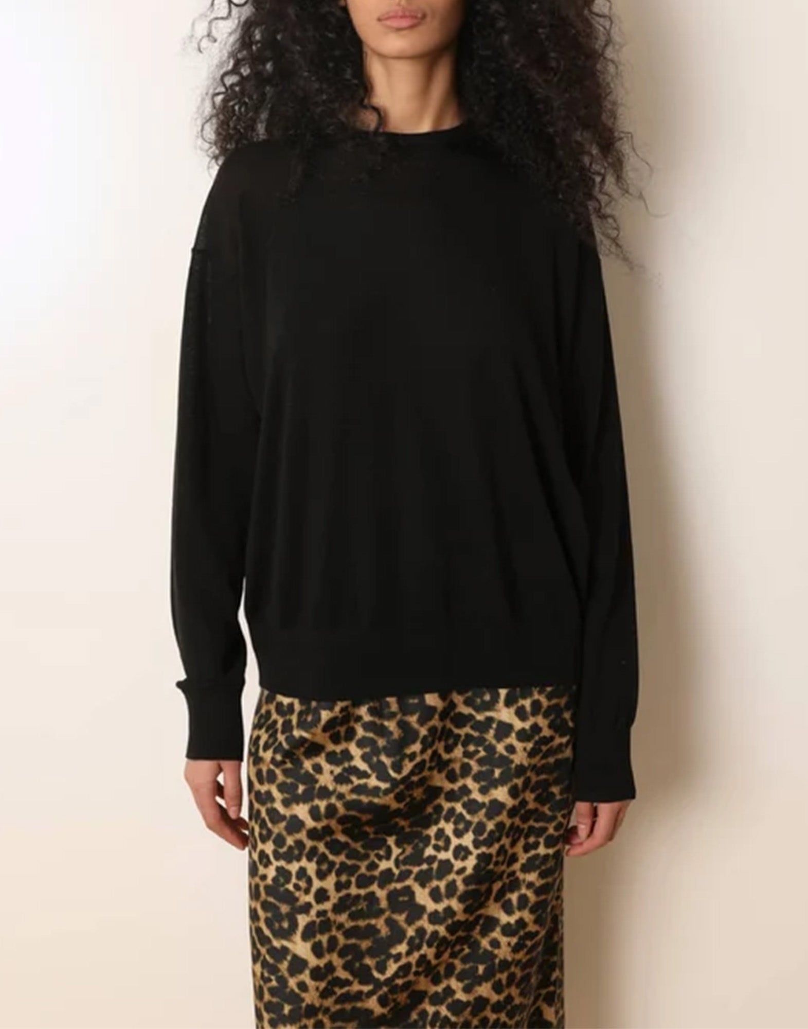 LAURENCE BRAS Maglione in Lana Nero