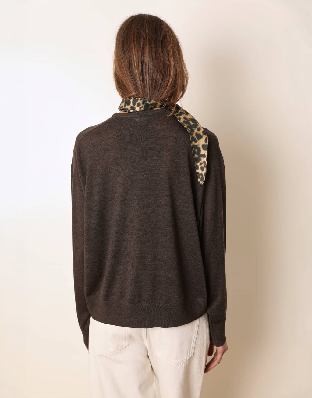 LAURENCE BRAS Maglione in Lana Marrone