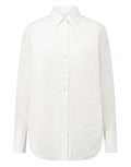 LAURENCE BRAS Camicia in Cotone Stropicciato Bianca
