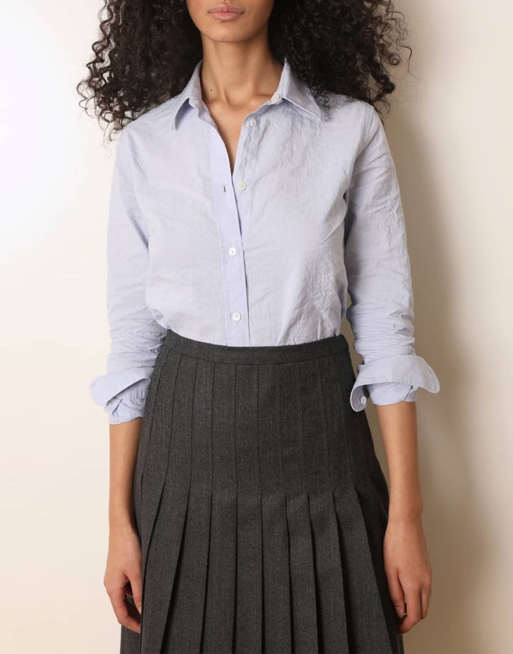 LAURENCE BRAS Camicia in Cotone Azzurro