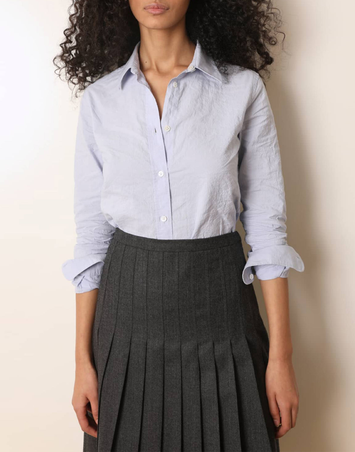 LAURENCE BRAS Camicia in Cotone Azzurro