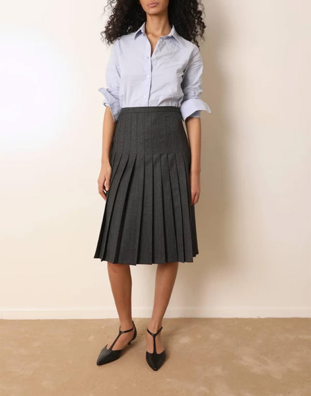 LAURENCE BRAS Camicia in Cotone Azzurro