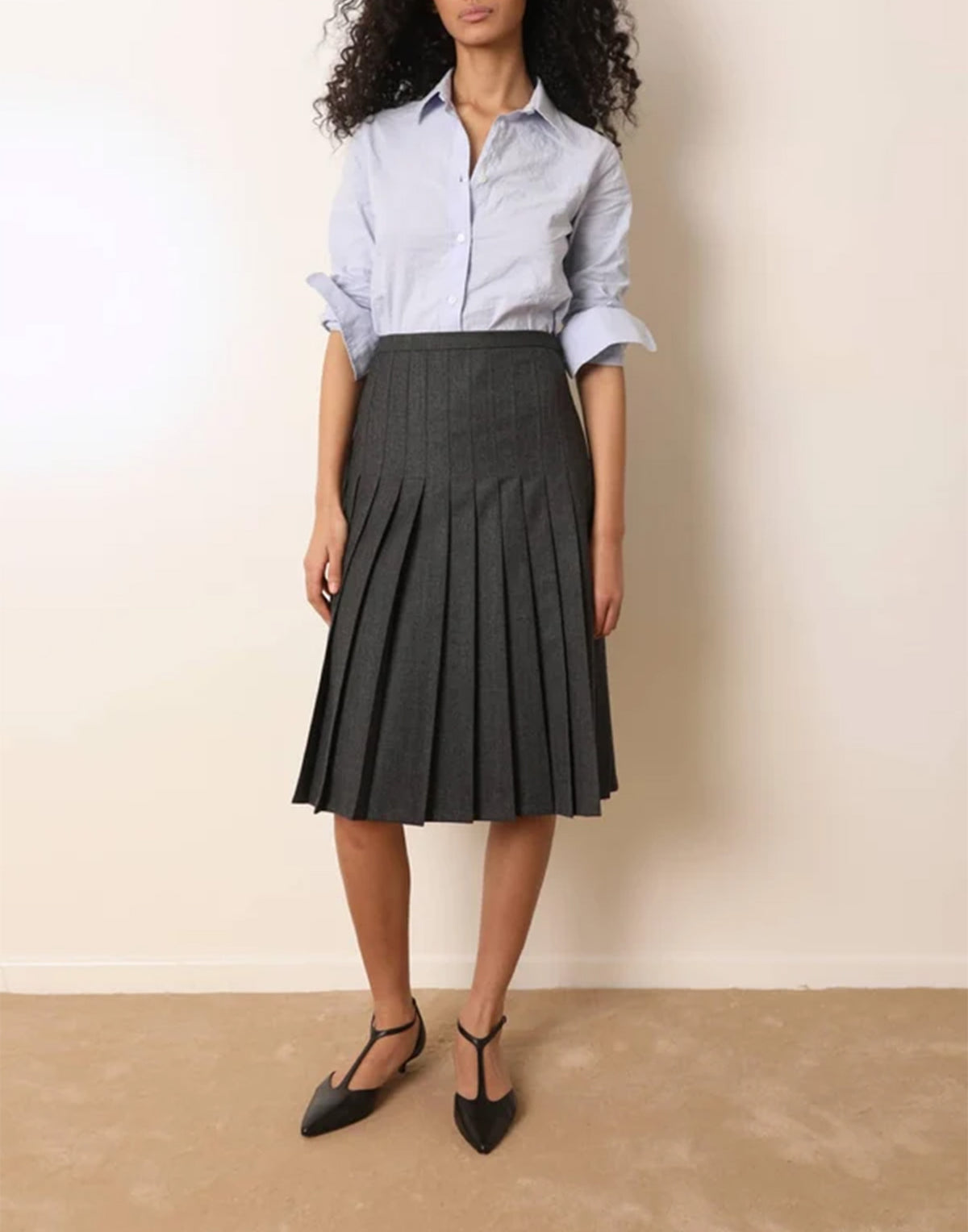 LAURENCE BRAS Camicia in Cotone Azzurro