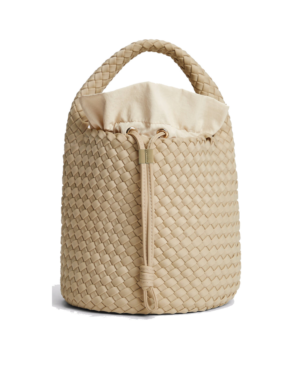 MARREA Borsa a Cestino Basket in Neoprene Intrecciato No Tan Lines