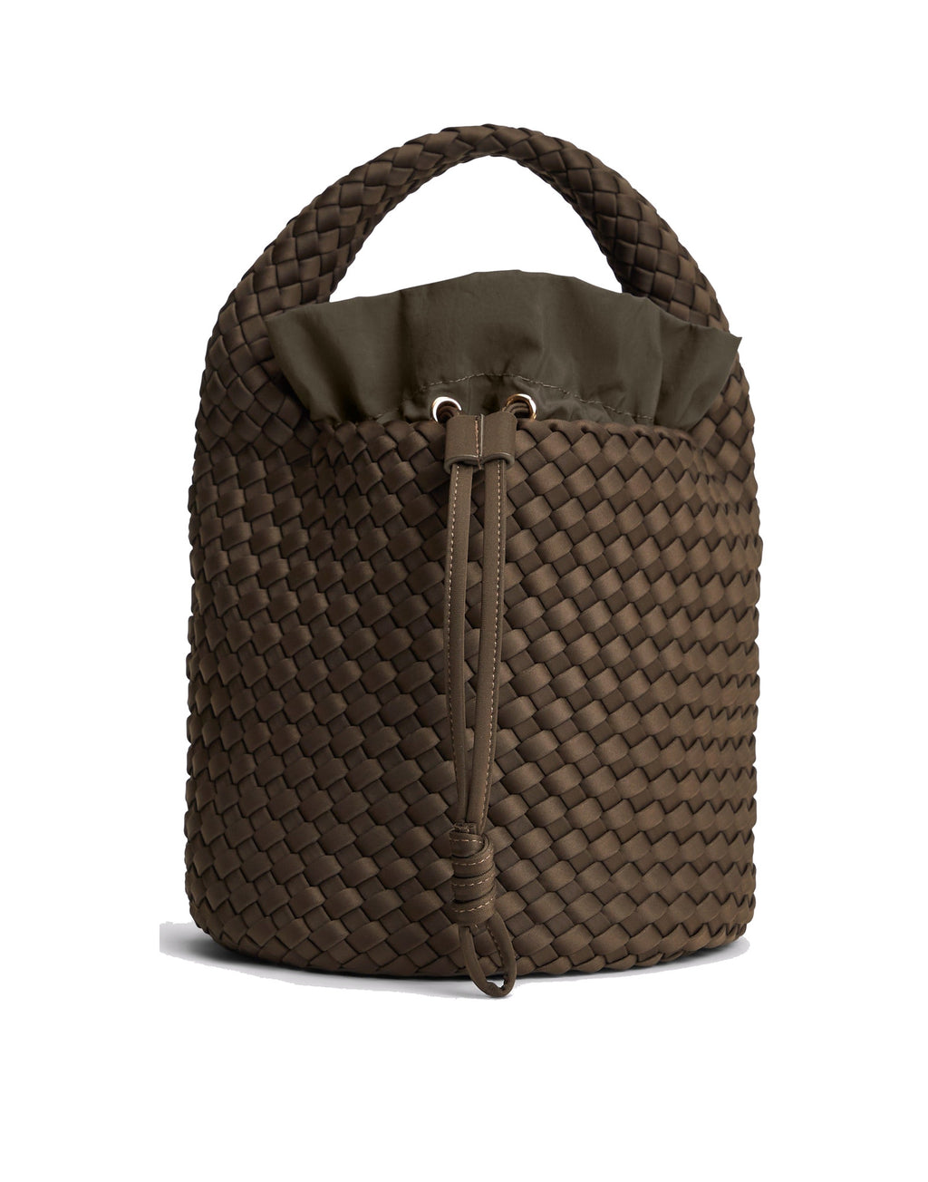 MARREA Borsa a Cestino Basket in Neoprene Intrecciato Espresso Yourself
