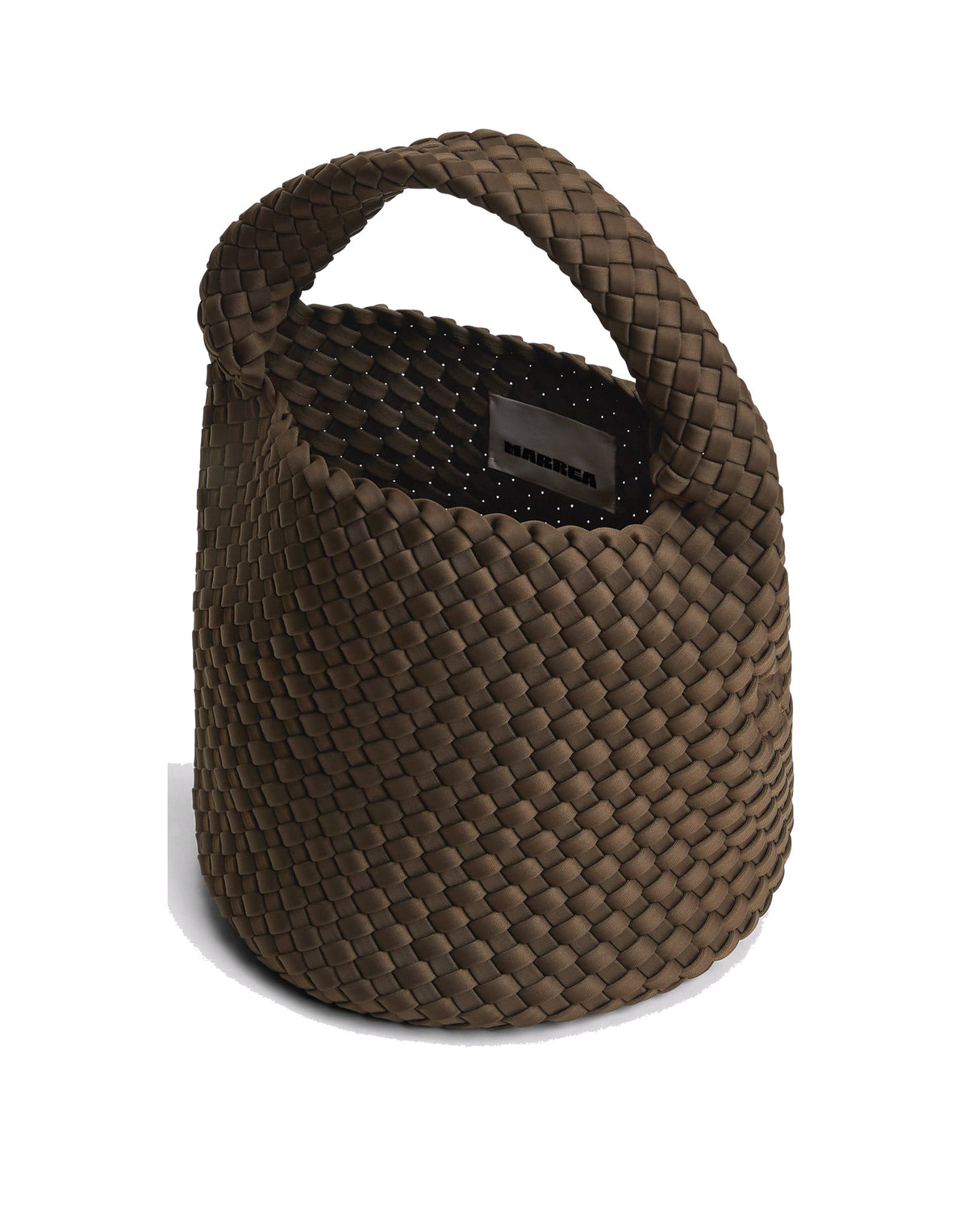 MARREA Borsa a Cestino Basket in Neoprene Intrecciato Espresso Yourself