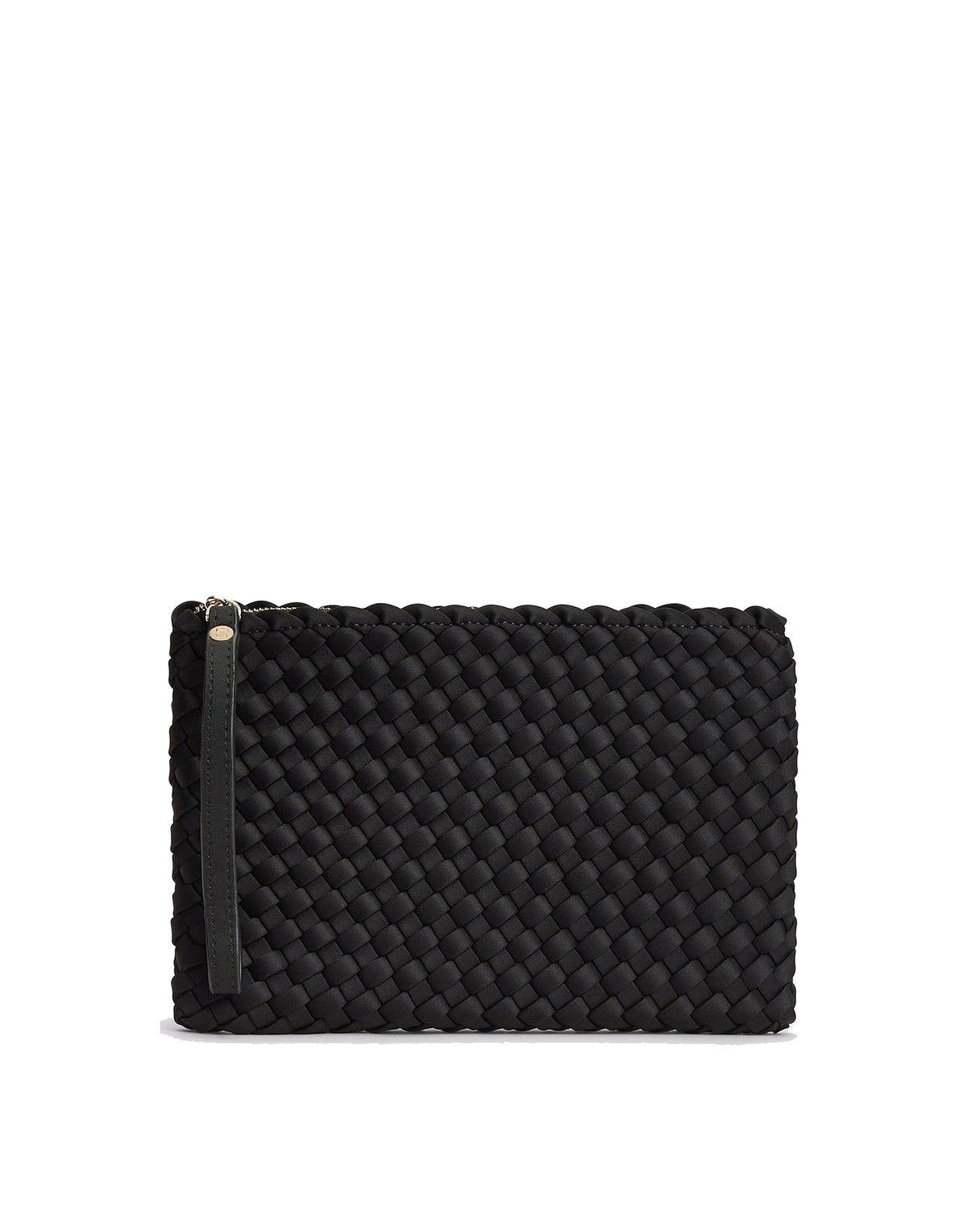 MARREA Pochette Clutch in Neoprene Intrecciato di Nero