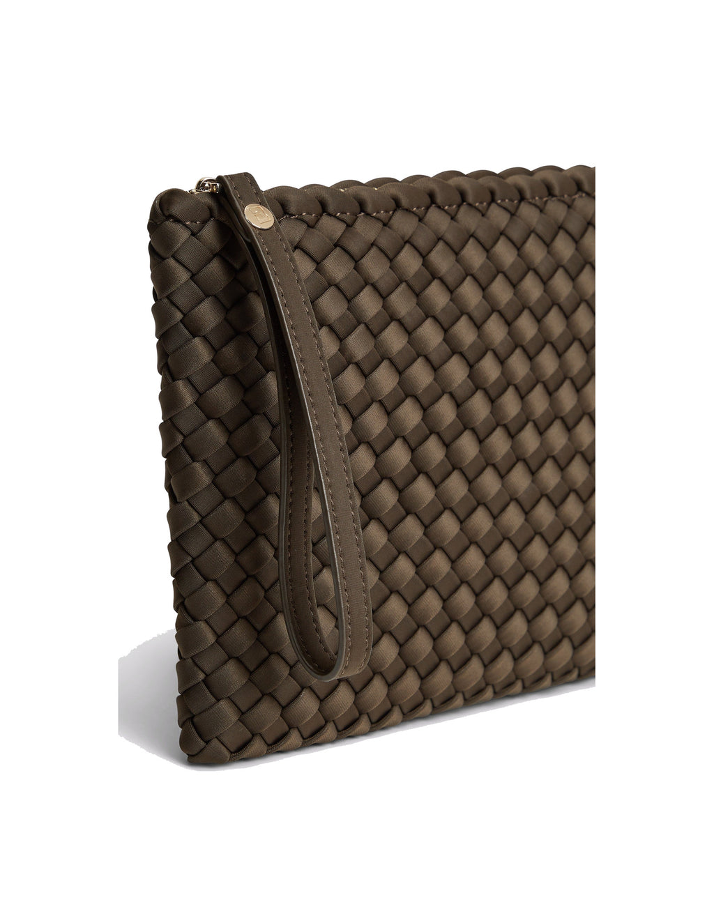 MARREA Pochette Clutch in Neoprene Intrecciato Espresso Yourself
