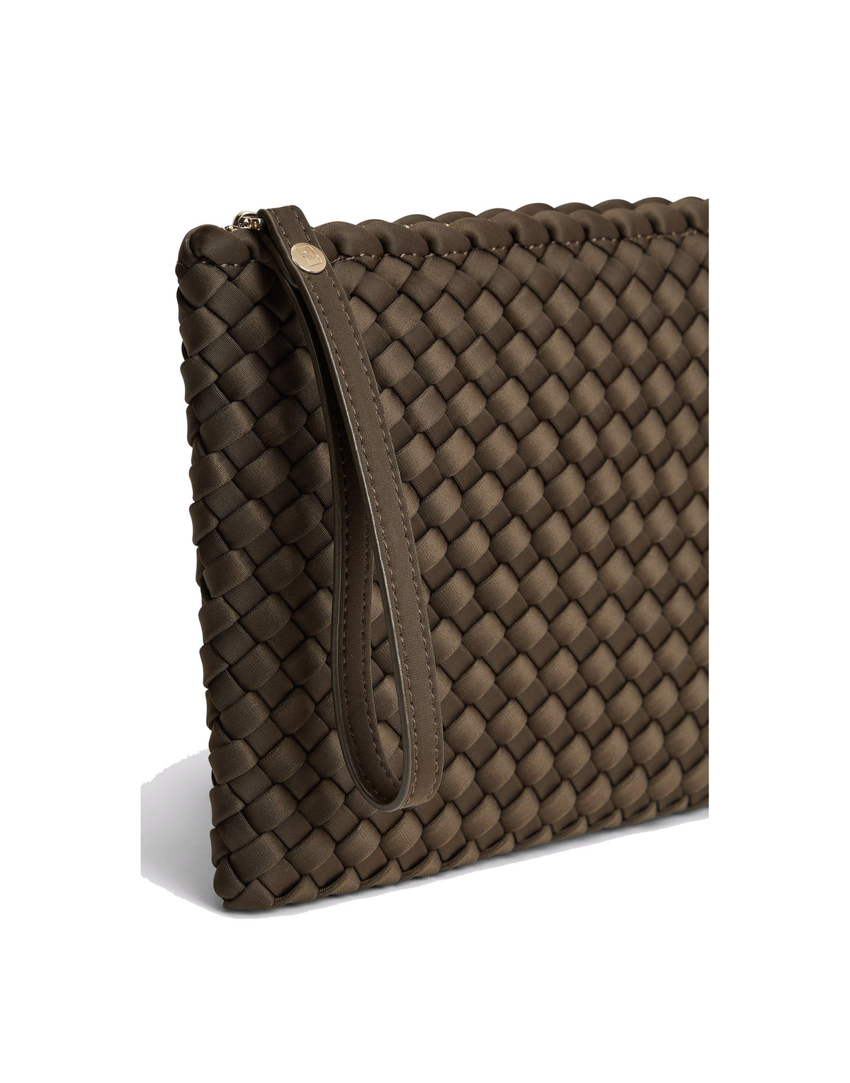 MARREA Pochette Clutch in Neoprene Intrecciato Espresso Yourself