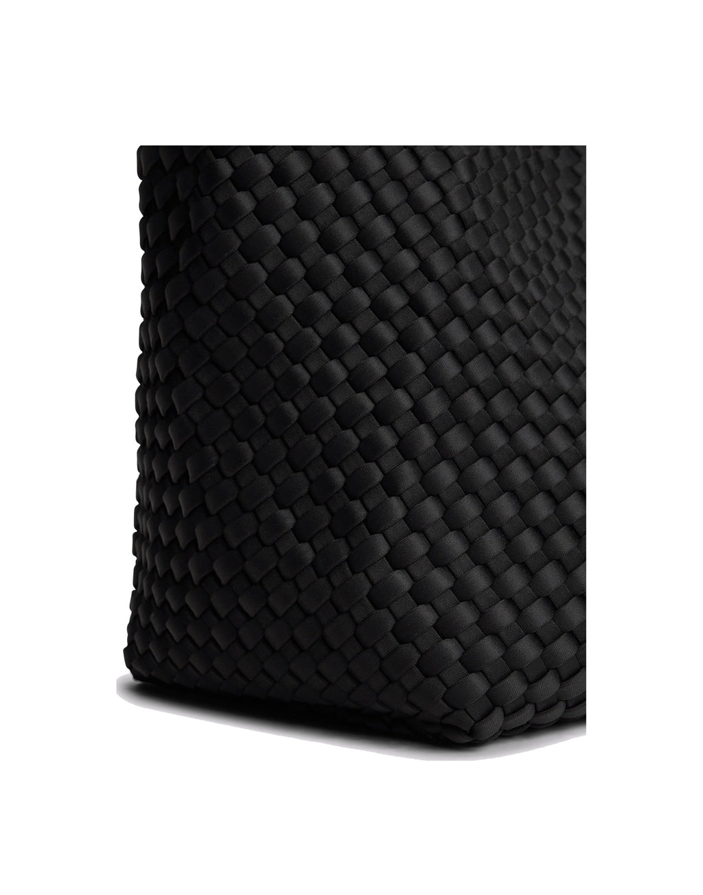MARREA Borsa a Mano Medium in Neoprene Intrecciato di Nero