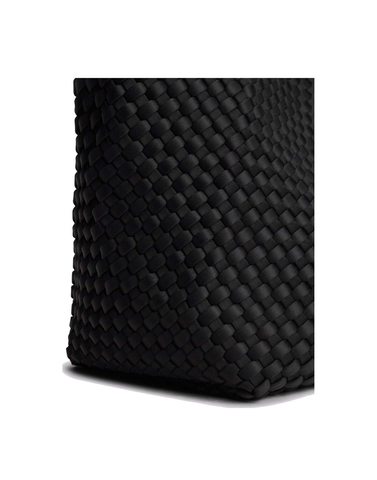 MARREA Borsa a Mano Medium in Neoprene Intrecciato di Nero