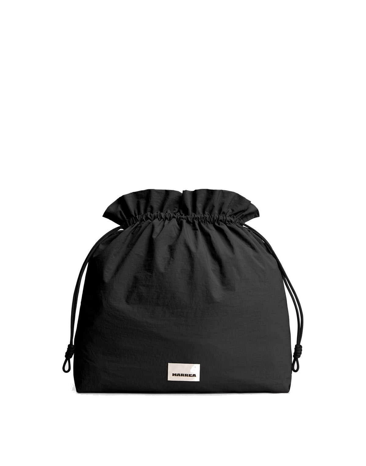 MARREA Borsa a Mano Medium in Neoprene Intrecciato di Nero