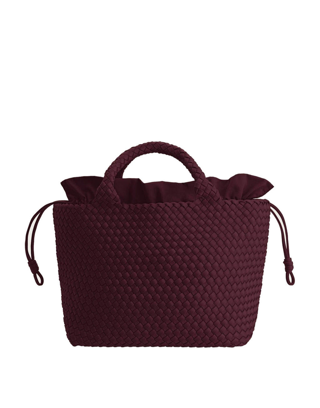 MARREA Borsa a Mano Medium in Neoprene Intrecciato Chianti Crush