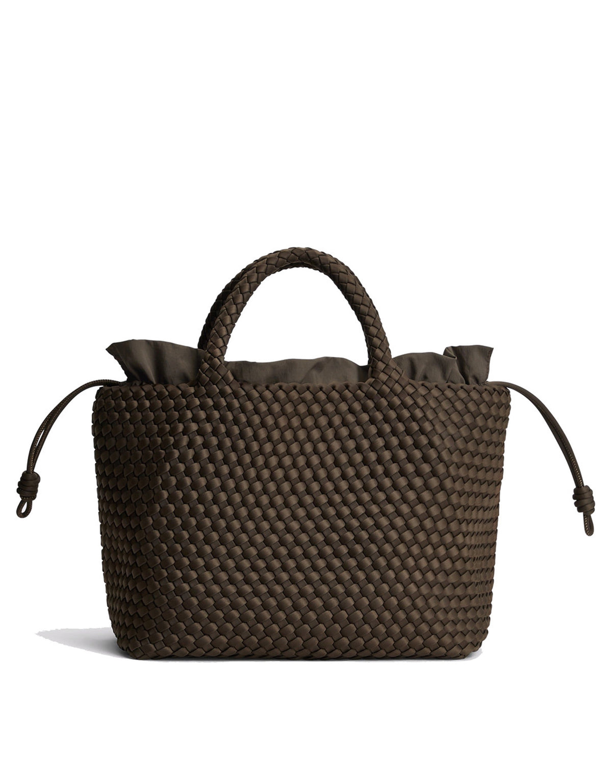MARREA Borsa a Mano Medium in Neoprene Intrecciato Espresso Yourself