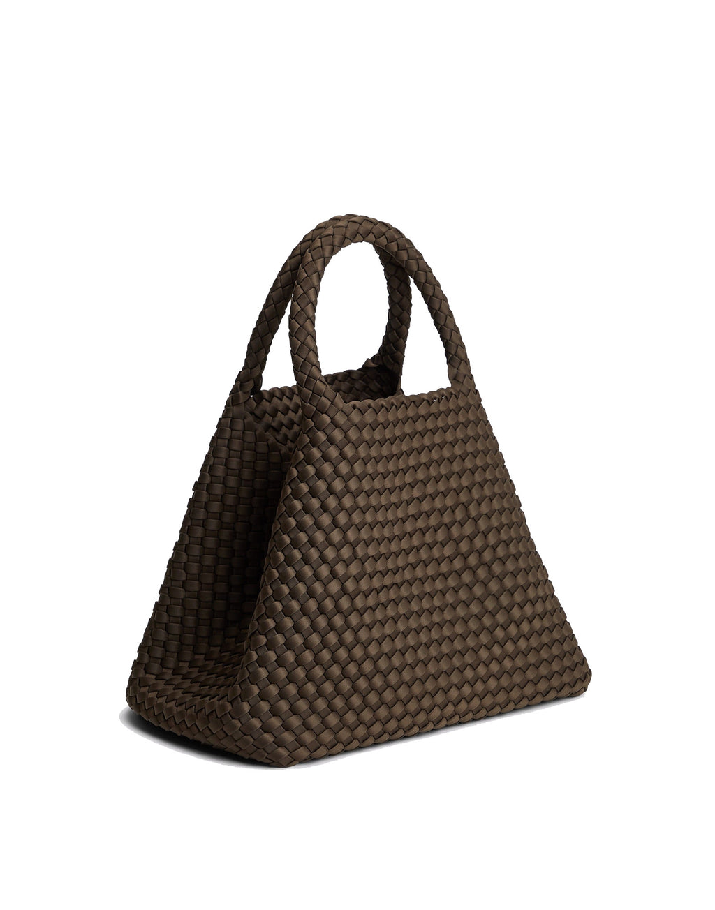 MARREA Borsa a Mano Medium in Neoprene Intrecciato Espresso Yourself