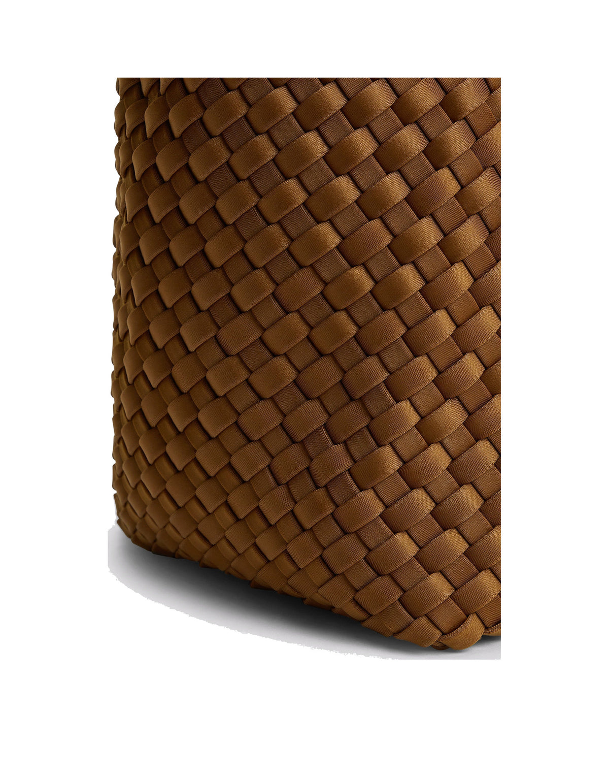 MARREA Borsa a Mano Medium in Neoprene Intrecciato Caramel Caffè