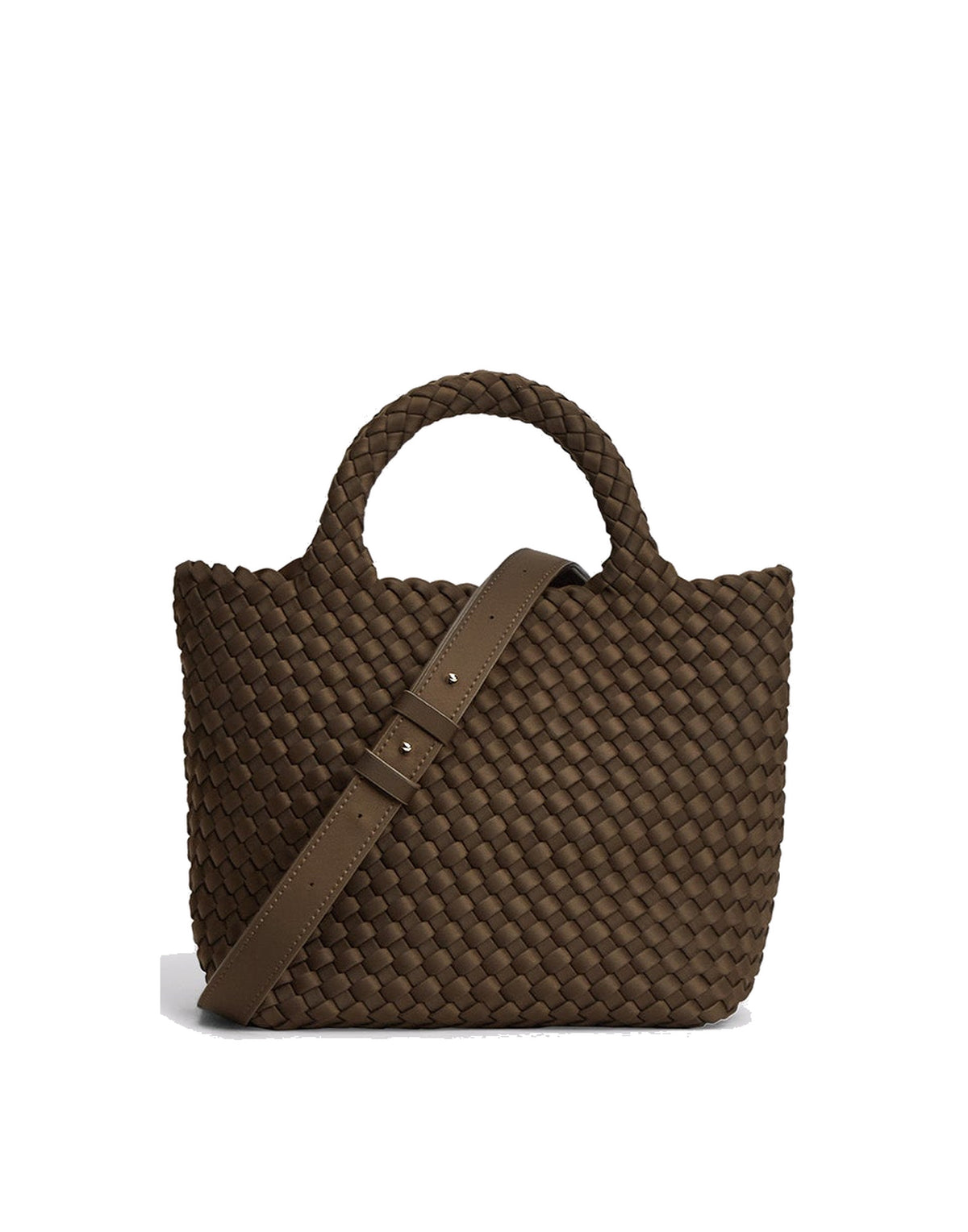 MARREA Borsa a Mano Midi in Neoprene Intrecciato Espresso Yourself