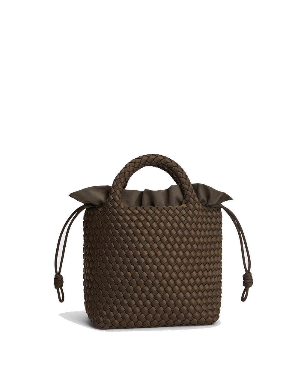 MARREA Borsa a Mano Midi in Neoprene Intrecciato Espresso Yourself