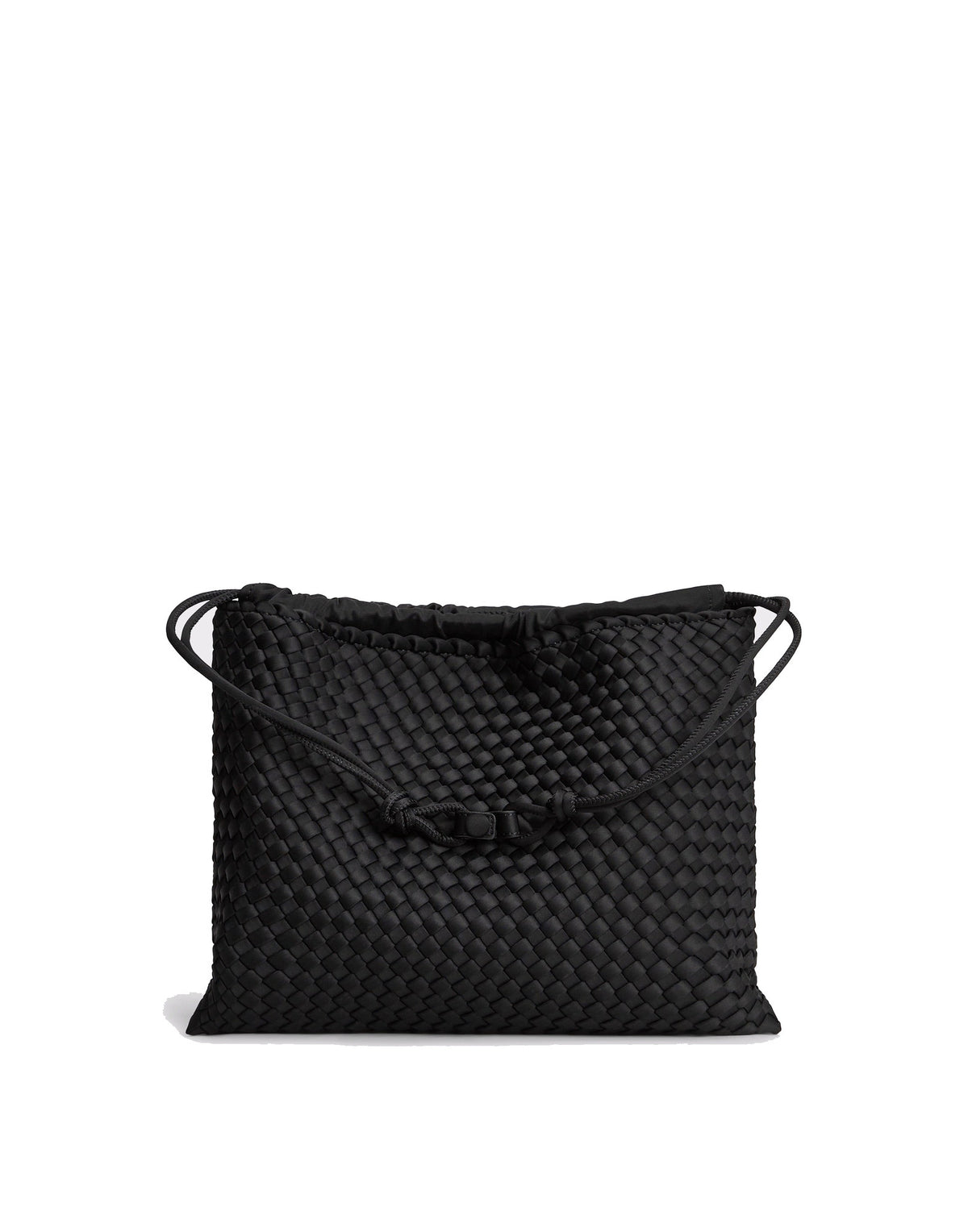 MARREA Borsa Multi in Neoprene Intrecciato di Nero