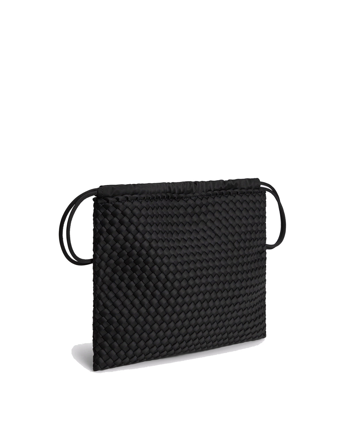 MARREA Borsa Multi in Neoprene Intrecciato di Nero