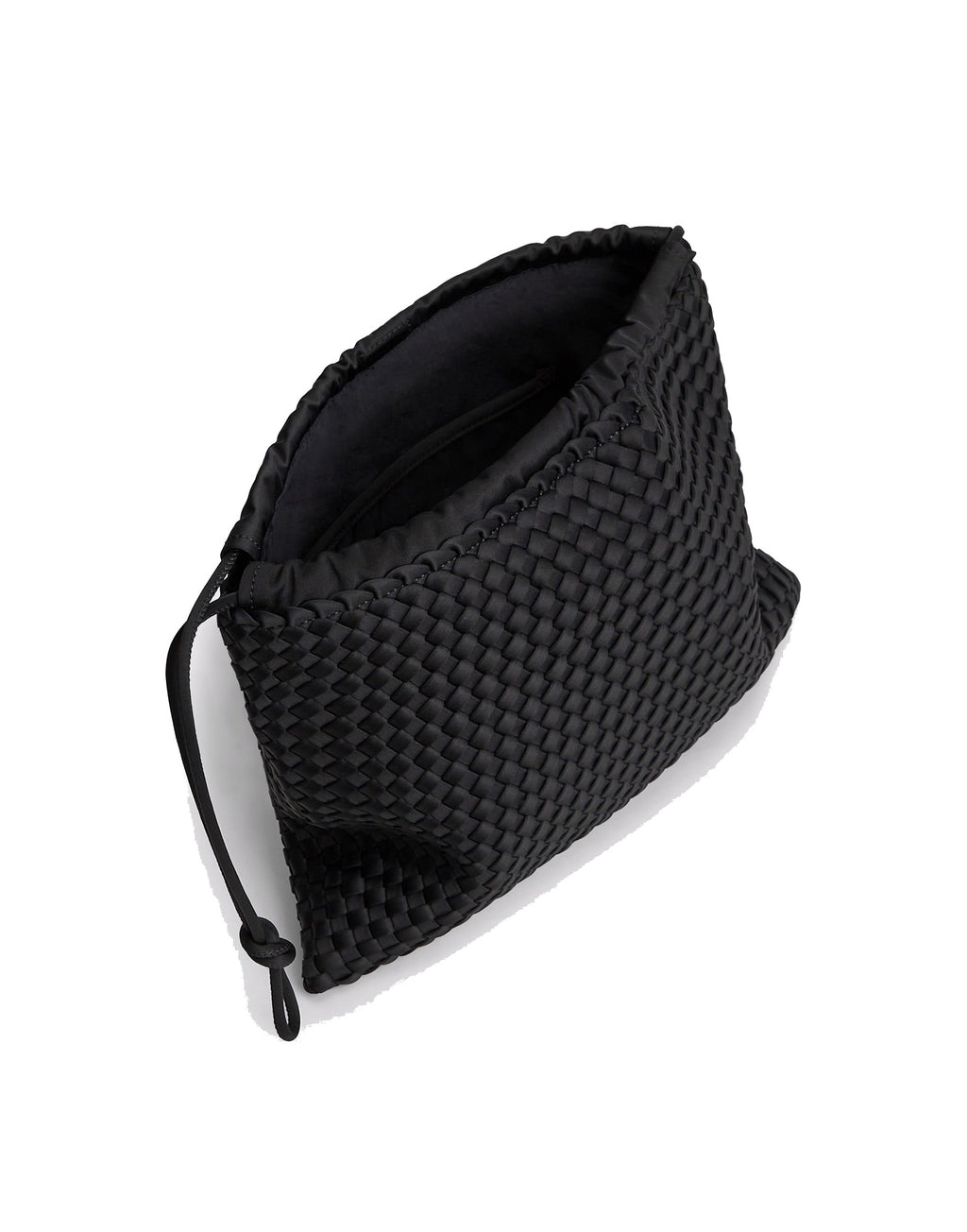MARREA Borsa Multi in Neoprene Intrecciato di Nero