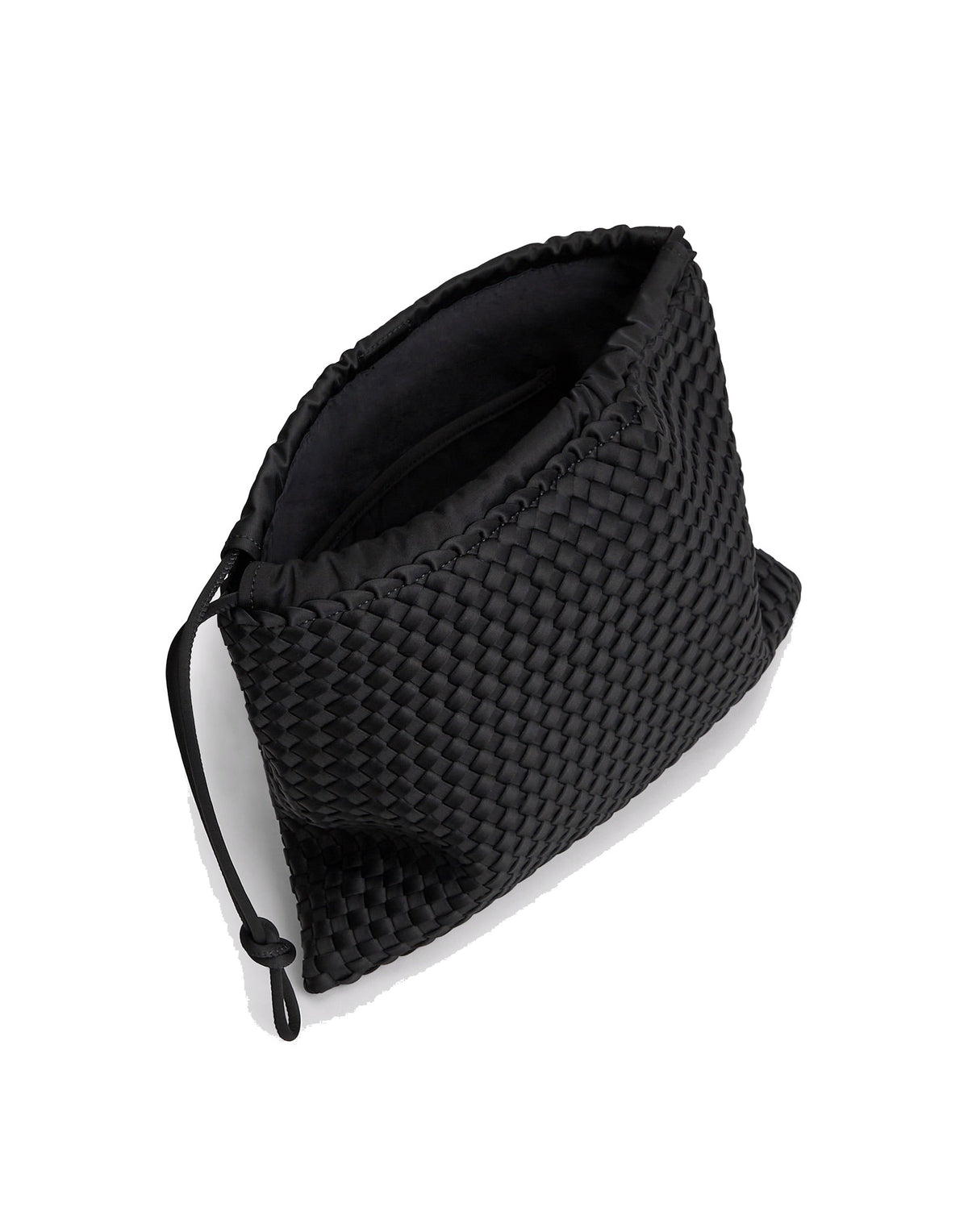 MARREA Borsa Multi in Neoprene Intrecciato di Nero