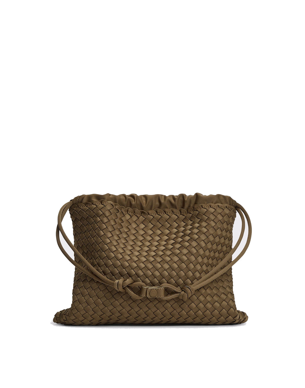 MARREA Borsa Multi in Neoprene Intrecciato Coco Fresco