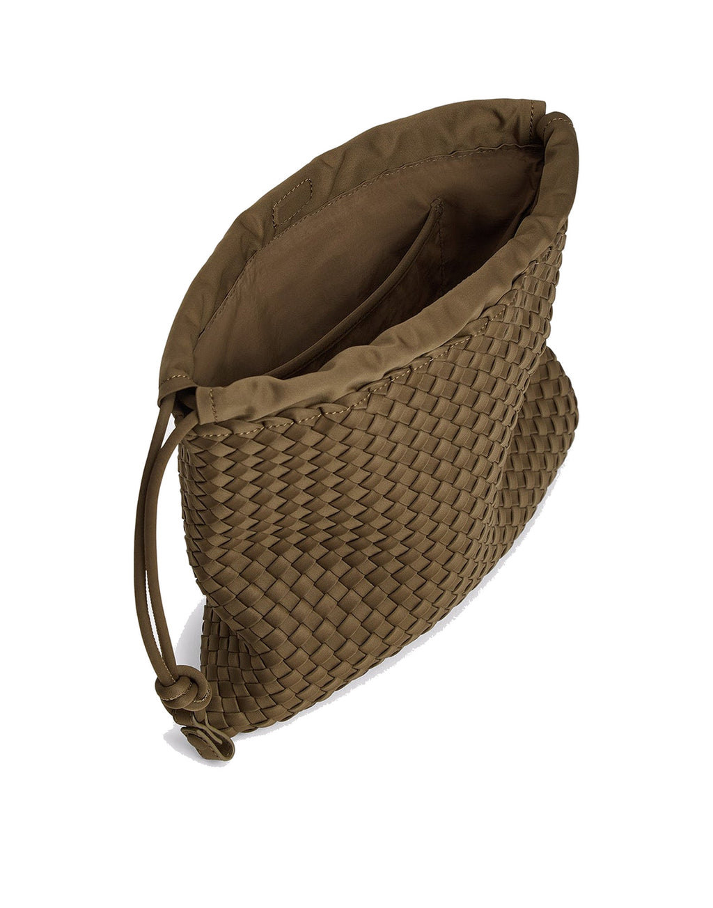 MARREA Borsa Multi in Neoprene Intrecciato Coco Fresco
