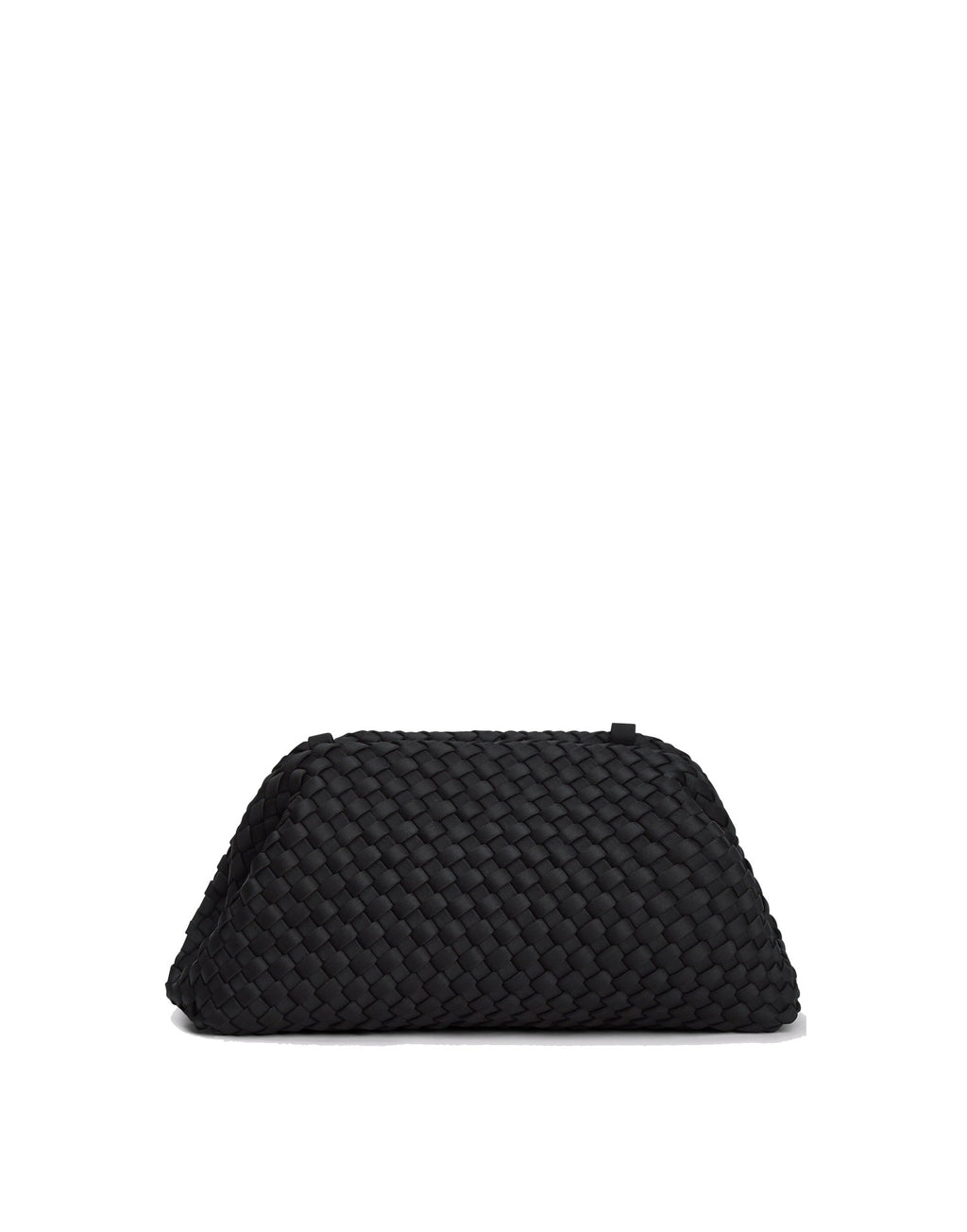 MARREA Borsa a Tracolla Pouch in Neoprene Intrecciato di Nero