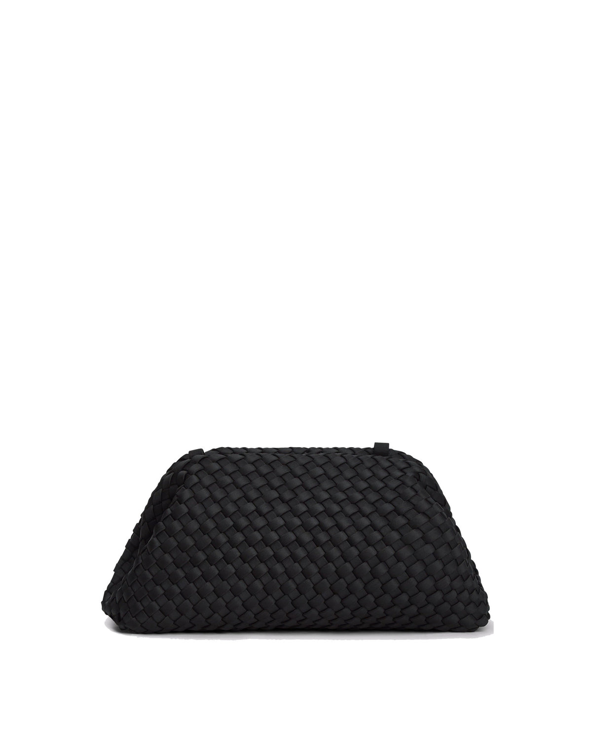 MARREA Borsa a Tracolla Pouch in Neoprene Intrecciato di Nero