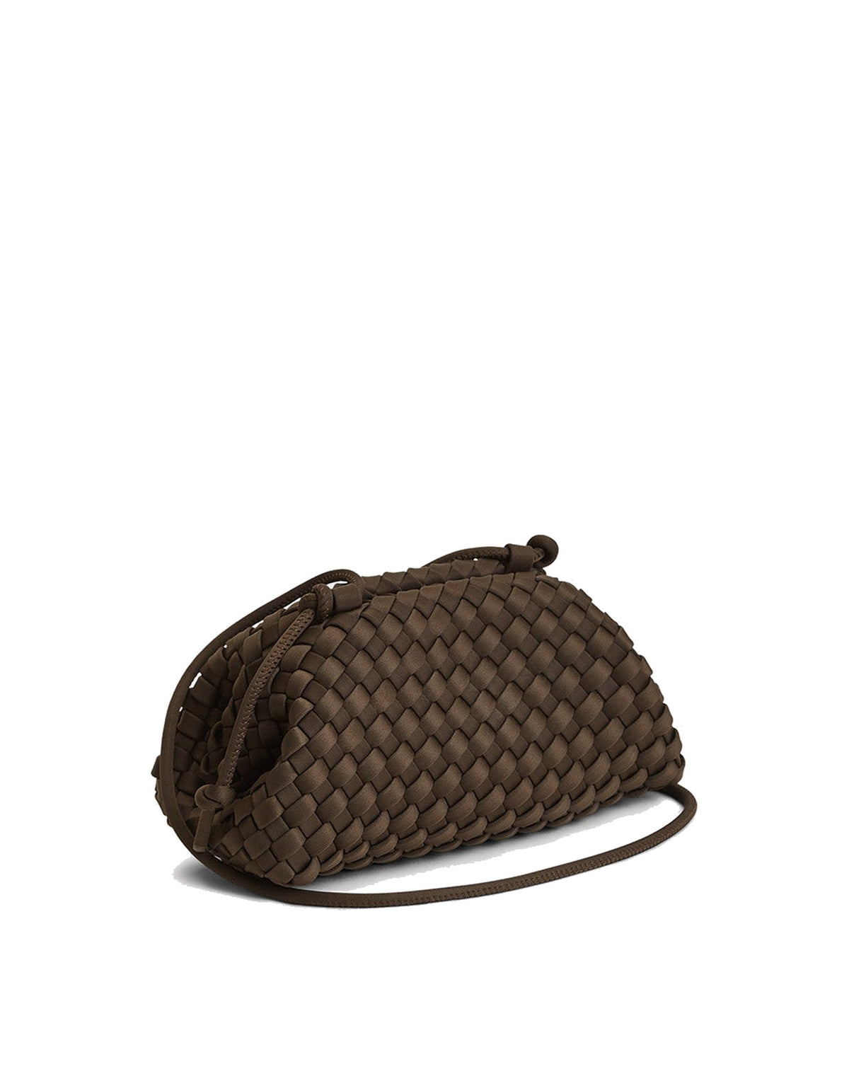 MARREA Borsa a Tracolla Pouch Mini in Neoprene Intrecciato Espresso Yourself