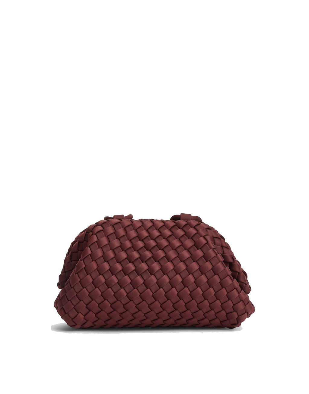MARREA Borsa a Tracolla Pouch Mini in Neoprene Intrecciato Inkberry