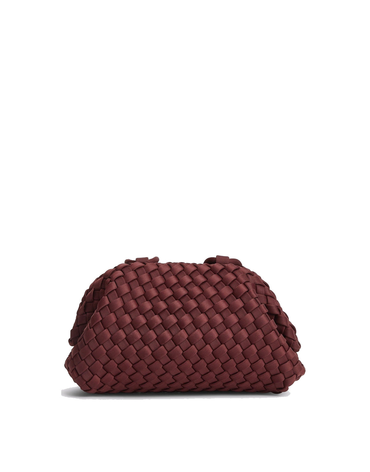MARREA Borsa a Tracolla Pouch Mini in Neoprene Intrecciato Inkberry