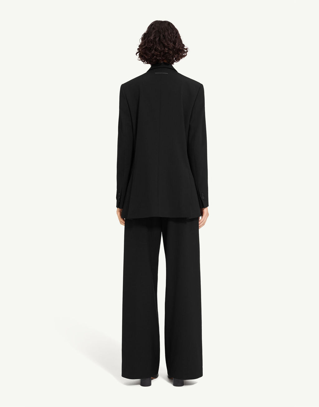 MM6 MAISON MARGIELA Giacca Doppiopetto in Misto Lana Nero