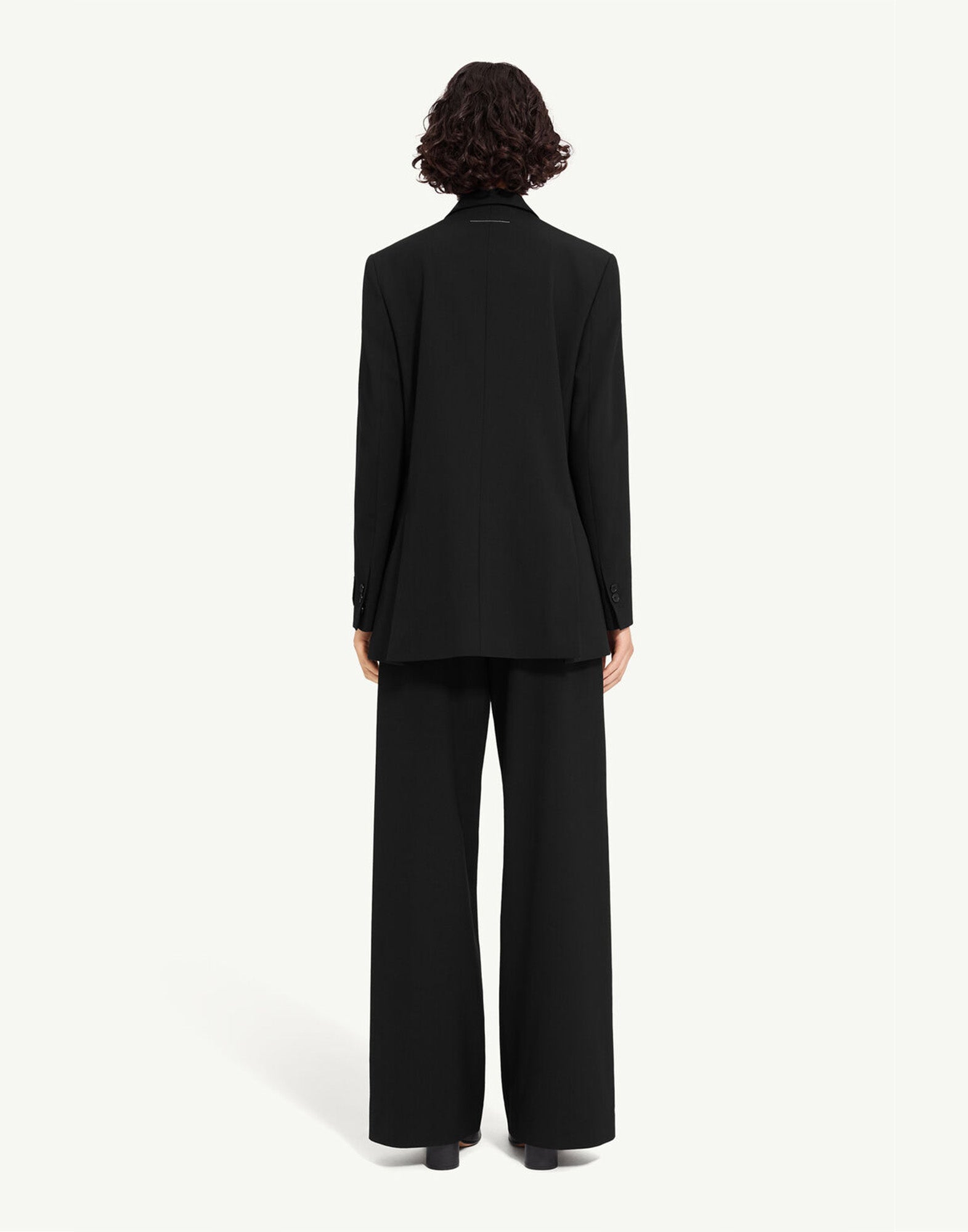 MM6 MAISON MARGIELA Giacca Doppiopetto in Misto Lana Nero