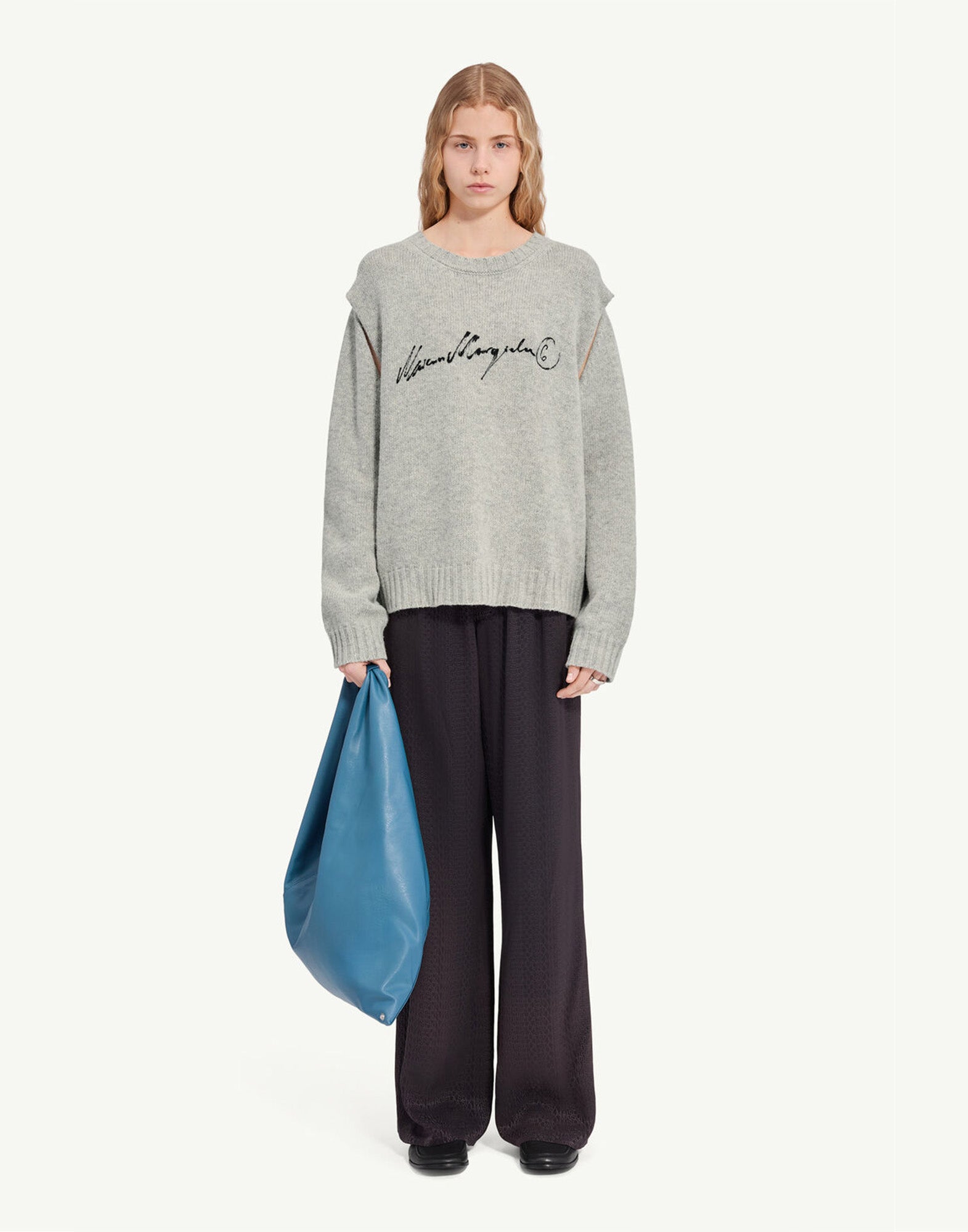 MM6 MAISON MARGIELA Maglia con Scritte Calligrafiche
