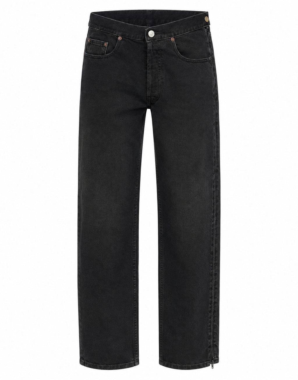 MM6 MAISON MARGIELA Jeans in Denim Nero con Zip